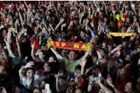 PIERRE-PHILIPPE MARCOU / AFP - La festa a Madrid per la nazionale spagnola, vincitrice dei Mondiali di calcio femminile nel 2023 (Foto a corredo articolo AGI)