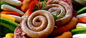 Luganega a la parrilla plato tipico de Pav&iacute;a