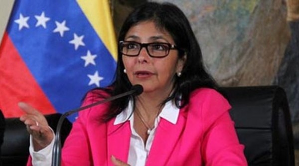 Delcy Rodr&iacute;guez denuncia &ldquo;golpe de Estado&rdquo; en el Mercosur