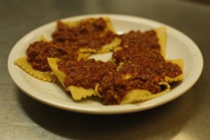 Tortello de maremma con Espinacas