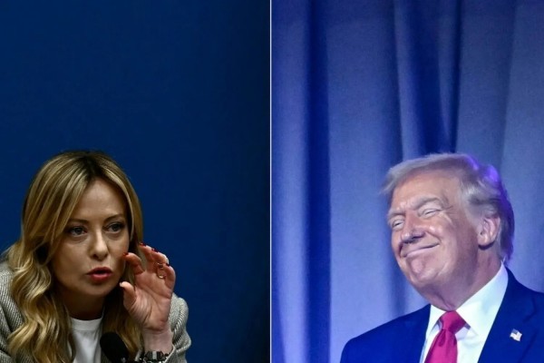 Da sinistra, la premier italiana Giorgia Meloni e il presidente Usa Donald Trump  (Foto a corredo articolo AGI)