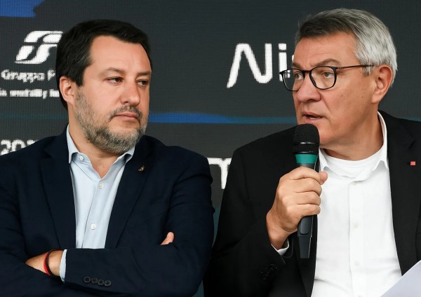  Matteo Salvini e Maurizio Landini