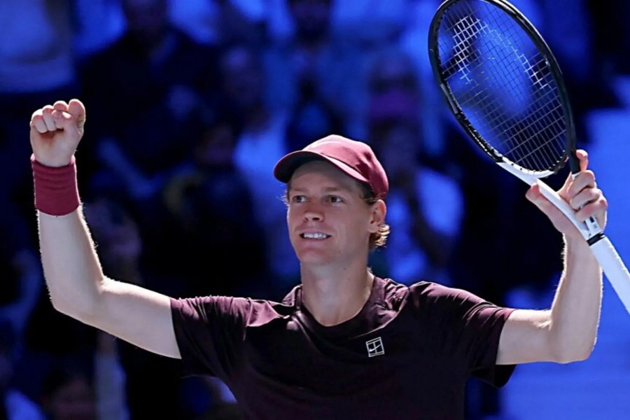 Il tennista italiano Jannik Sinner, numero 2 del mondo,