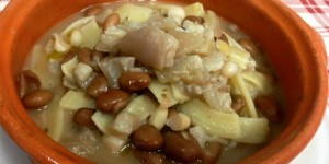 Taccozze y frijoles con c&aacute;scara