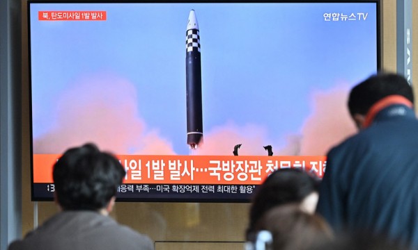 Lancio di un missile della Corea del Nord 