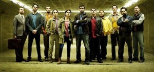 La 'banda' de 'Smetto Quando Voglio-Masterclass' (Foto: Gentileza Semana de Cine Italiano) 