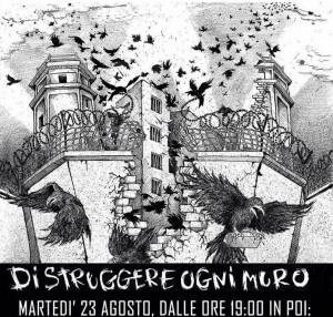 Reggio Calabria - Distruggere ogni muro al Cartella sui migranti
