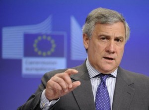 El presidente del Parlamento Europeo, Antonio Tajani