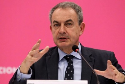 L'ex Primo Ministro spagnolo (2004-2011) Jos&eacute; Luis Rodriguez Zapatero 