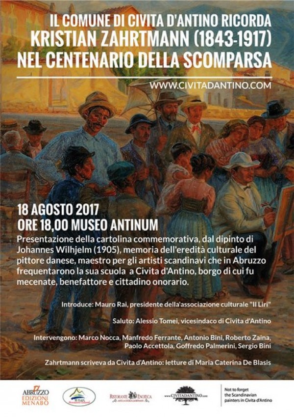 Civita d&rsquo;Antino ricorda Zahrtmann a cento anni dalla sua scomparsa