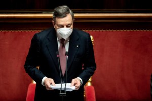 Mario Draghi: Il mio è Governo dell&#039;Italia senza aggettivi! &#039;Oggi l&#039;unità non è un&#039;opzione, ma un dovere. Nuova ricostruzione come nel Dopoguerra&#039;