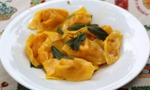 Tortelones de Auyama con canela plato tipico de Mantua