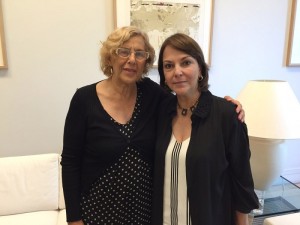 Alcaldesa de Madrid, Manuela Carmena y Mitzy de Ledezma