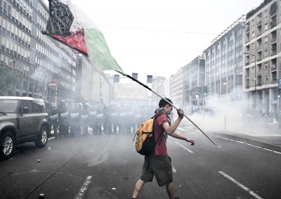 Scontri a Milano pro-Palestina