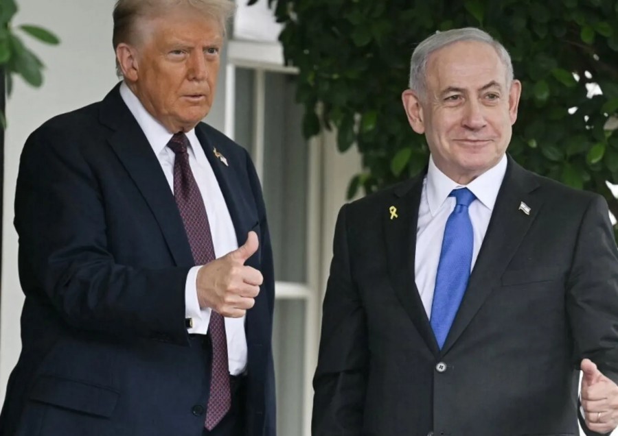  Il Presidente degli Stati Uniti Donald Trump e il Primo Ministro israeliano Benjamin Netanyahu