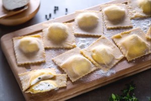 Ravioles con ricota de la Capitanata de Apulia