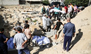 Vittime dei bombardamenti a Gaza