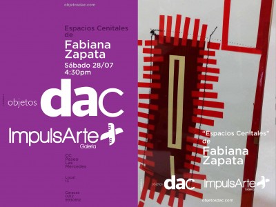 Mar&iacute;a Fabiana Zapata exhibe "Espacios Cenitales"en Objetos DAC