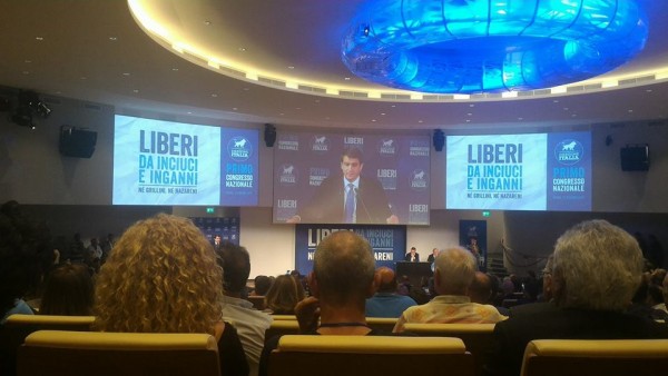 Direzione Italia, Fitto eletto presidente all'unanimit&agrave; nel 1 congresso "Liberi da inciuci e inganni n&eacute; grillini n&eacute; nazareni"