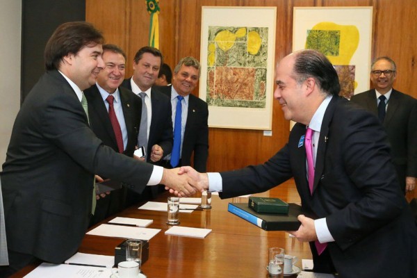 Julio Borges se reunio hoy con El presidente de la C&aacute;mara de Diputados de Brasil