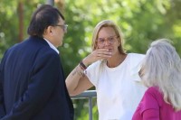 Rafael Tudares Bracho con la moglie Mariana Gonz&aacute;lez, figlia del leader dell'opposizione venezuelana Edmundo Gonz&aacute;lez Urrutia