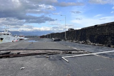 Comune di Riposto - Il porto di Riposto devastato dal ciclone Harry 