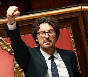 Il ministro delle Infrastrutture e dei Trasporti, Danilo Toninelli 