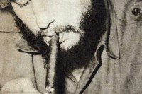 Fidel Castro con sigaro 