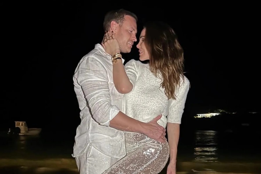 Instagram - Ilary Blasi e Bastian Muller a Saint Barth  (Foto a corredo articolo AGI)