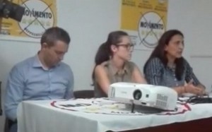  foto conferenza stampa M5S con le deputate Evi e D'Amato