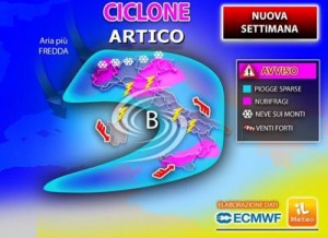Piogge, nubifragi e neve: ecco dove