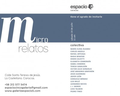 Colectiva de 18 artistas venezolanos contempor&aacute;neos  estrena nueva sede de la galer&iacute;a Espacio 5 en Caracas