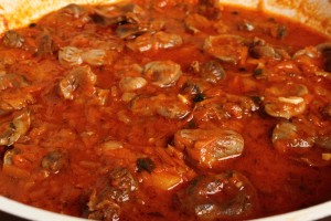 Morzello catanzarese, estofado de despojos picantes