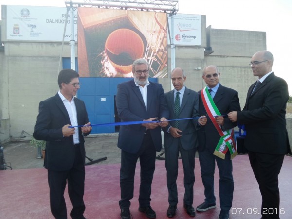 Il Presidente della Regione Puglia, Michele Emiliano inaugura l'Acquedotto del Sinni