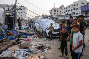  La zona del ataque contra los periodistas de Al Jazeera en Gaza 