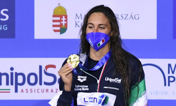 Quadarella&nbsp;&egrave; oro negli&nbsp;800 stile libero agli Europei di Budapest