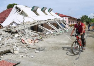 Gli effetti del sisma nell&#039;isola di Cebu