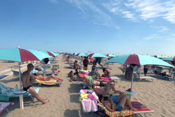 La spiaggia di Rimini