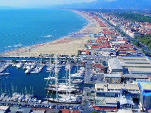 Viareggio visto dal drone