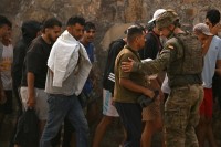 JORGE GUERRERO / AFP - Migranti a Ceuta  (Foto a corredo articolo AGI)