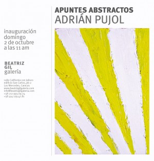 Apuntes abstractos de Adri&aacute;n Pujol se exhiben en BEATRIZ GIL Galer&iacute;a