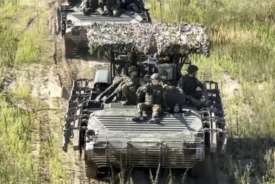 Tropas rusas y bielorrusas en la ejercitación militar.