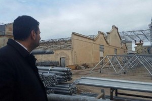 Fibronit Bari - Sopralluogo del sindaco Decaro sul cantiere della bonifica