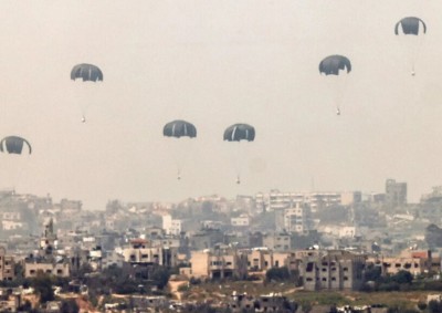 Lancio di aiuti aerei su Gaza