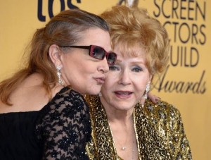 Debbie Reynolds con Carrie Fisher