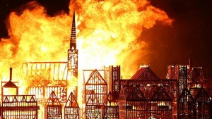 Londra: 350 anni dopo, riprodotto il Grande Incendio della città