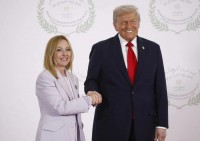 Giorgia Meloni e Donald Trump
