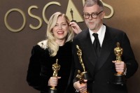 Paul Thomas Anderson e la produttrice Sara Murphy
