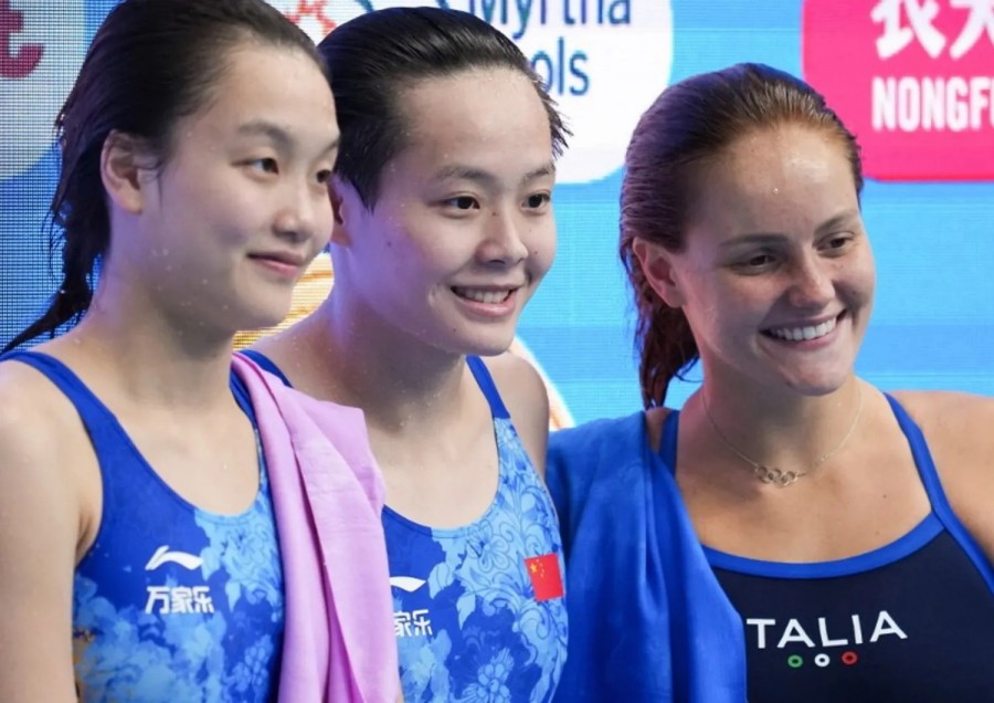  Lo storico bronzo di Chiara Pellacani nel trampolino da tre metri aggiorna il medagliere dell&#039;Italia ai Campionati mondiali degli sport acquatici di Singapore 