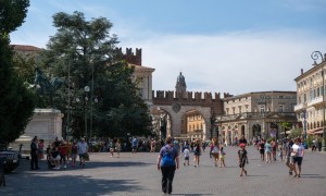 Turisti a Verona per il Ferragosto